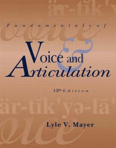 Imagen de archivo de Fundamentals of Voice and Articulation a la venta por Books of the Smoky Mountains