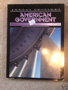 Stock image for Annual Editions : American Government, 97-98 for sale by Better World Books