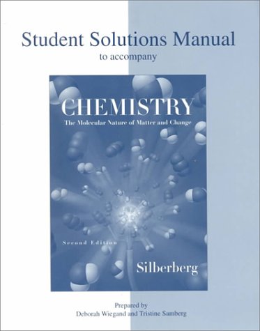 Beispielbild fr Chemistry: The Molecular Nature of Matter and Change, Second Edition (Student Solutions Manual) zum Verkauf von SecondSale