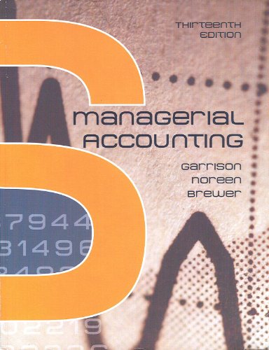 9780697789938: Managerial Accounting - Thirteenth Edition