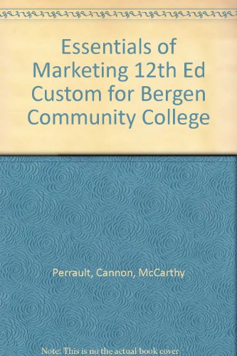 Beispielbild fr Essentials of Marketing 12th Ed Custom for Bergen Community College zum Verkauf von Better World Books