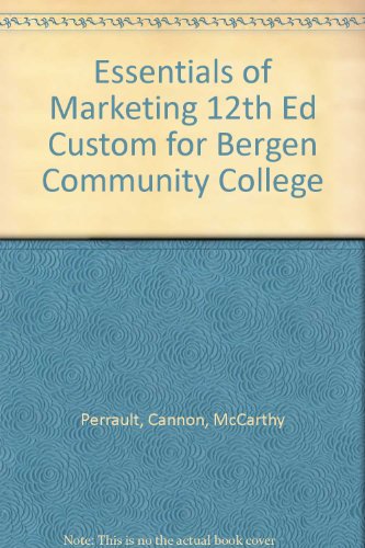 Stock image for Essentials of Marketing 12th Ed Custom for Bergen Community College for sale by Better World Books