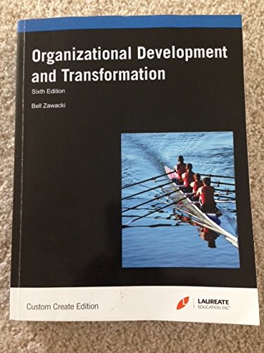 Stock image for Organizational Development and Transformation for sale by MyLibraryMarket