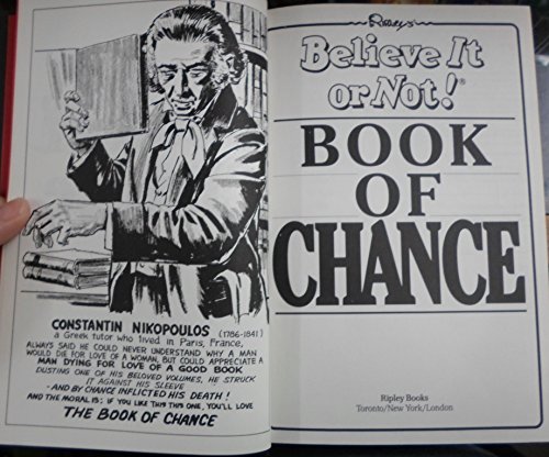 Imagen de archivo de Ripley's Believe It or Not Book of Chance a la venta por Always Superior Books