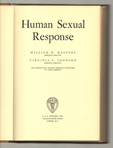 9780700000548: Human Sexual Response