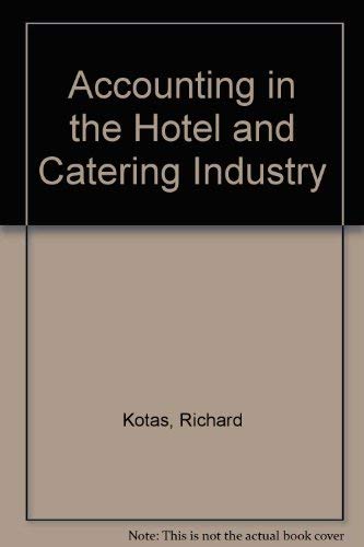 Beispielbild fr Accounting in the Hotel and Catering Industry zum Verkauf von Better World Books Ltd