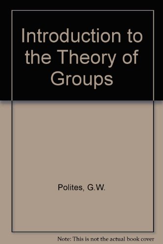 Stock image for An Introduction to the Theory of Groups for sale by Zubal-Books, Since 1961