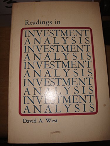 Stock image for Readings in Investment Analysis for sale by Better World Books