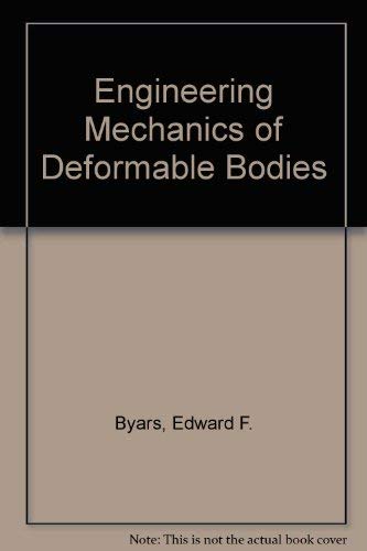Imagen de archivo de Engineering mechanics of deformable bodies a la venta por Wonder Book