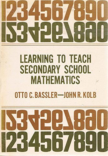 Beispielbild fr Learning to Teach Secondary School Mathematics zum Verkauf von Better World Books