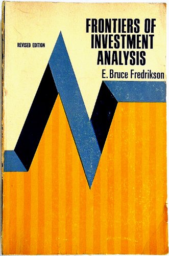 9780700223374: Frontiers of Investment Analysis