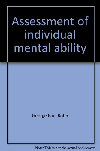 Beispielbild fr Assessment of Individual Mental Ability zum Verkauf von Better World Books