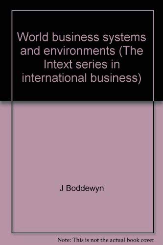 Stock image for World Business Systems and Environments. for sale by SUNSET BOOKS