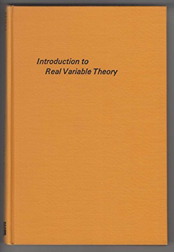 Stock image for Introduction to Real Variable Theory for sale by Better World Books