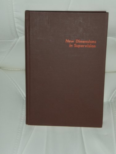 Imagen de archivo de New Dimensions in Supervision a la venta por Better World Books