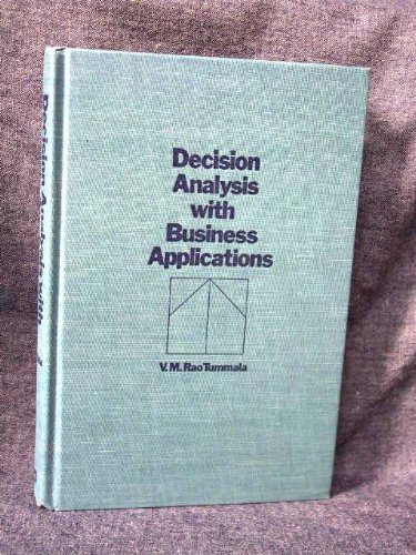 Beispielbild fr Decision analysis with business applications zum Verkauf von BookHolders