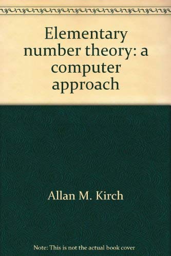 Stock image for Elementary number theory: A computer approach for sale by Heisenbooks