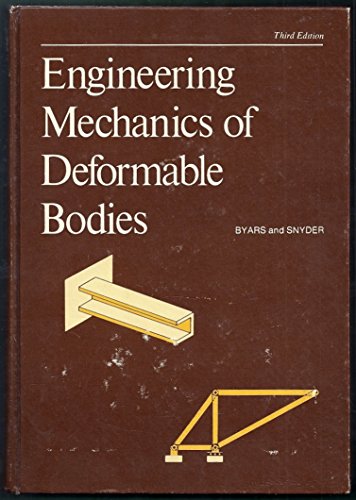 Imagen de archivo de Engineering Mechanics of Deformable Bodies: 3rd Ed a la venta por Bingo Used Books