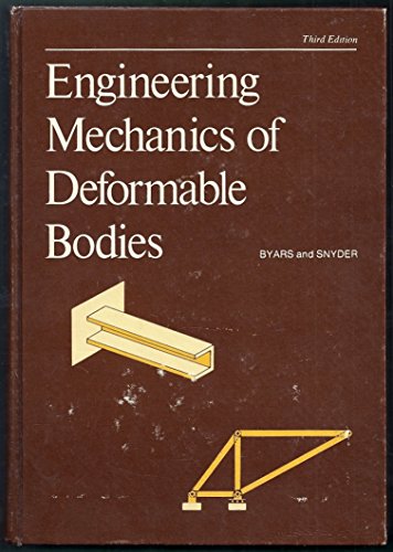9780700224609: Engineering mechanics of deformable bodies