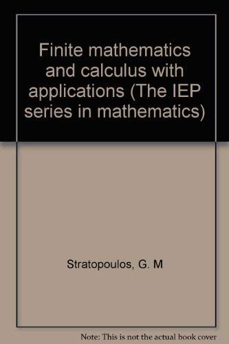 Stock image for Finite Mathematics and Calculus with Applications for sale by BookDepart