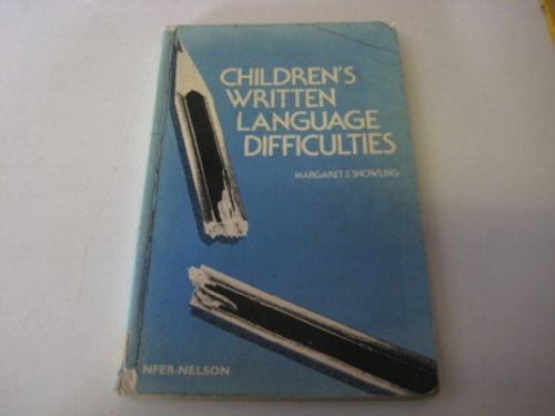 Stock image for Children's Written Language Difficulties for sale by Better World Books