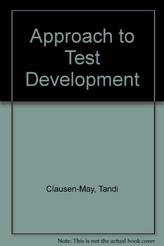9780700530212: An Approach to Test Development