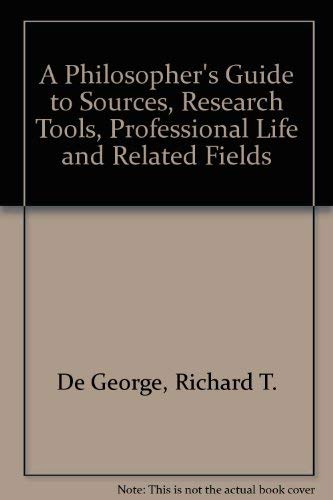 9780700602001: Philosopher's Guide to Sources, Research Tools, Professional Life, and Related Fields