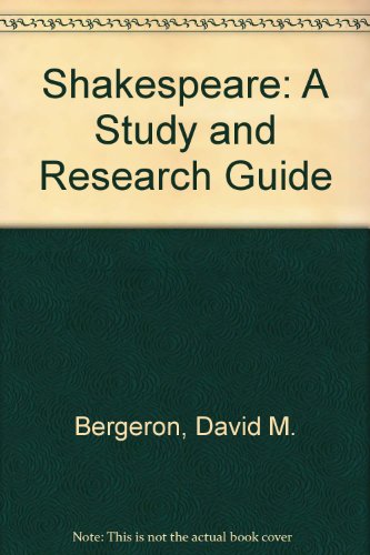 9780700603398: Shakespeare: A Study and Research Guide
