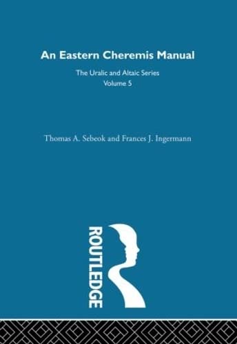 Stock image for An Eastern Cheremis Manual for sale by Blackwell's