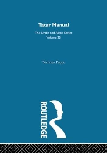 Stock image for Tatar Manual (Uralic & Altaic) for sale by Chiron Media