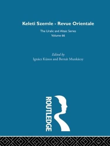 Beispielbild fr Keleti Szemle-revue Orientale (Uralic & Altaic) zum Verkauf von NEPO UG