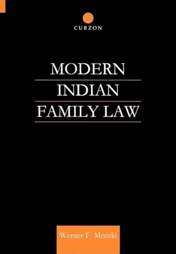 Beispielbild fr Modern Indian Family Law zum Verkauf von Blackwell's