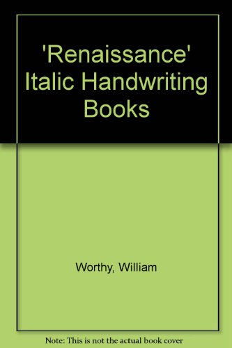 Stock image for 'Renaissance' Italic Handwriting Books: Copy Bk. 1 for sale by Better World Books