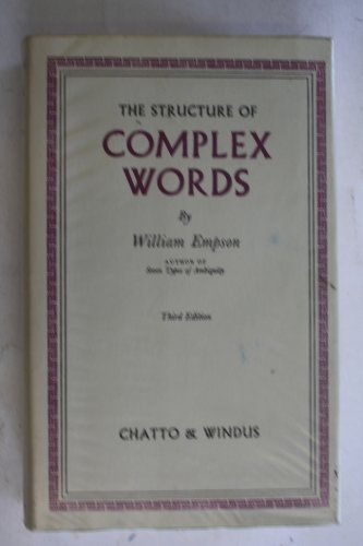 9780701106560: The Structure of Complex Words