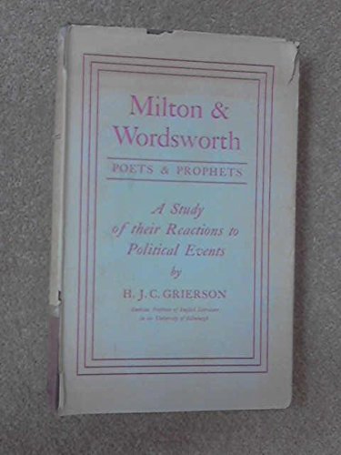 NO ROYALTY A/C MILTON AND WORDSWORTH (9780701107260) by [???]