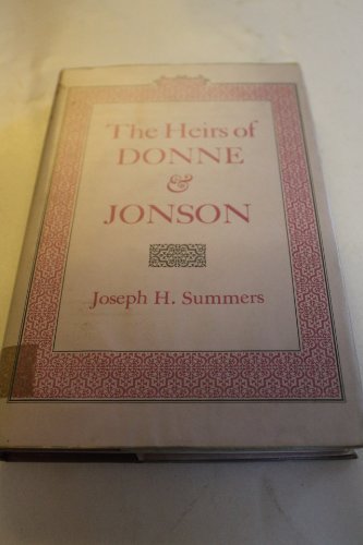 Stock image for The heirs of Donne and Jonson for sale by HPB-Red