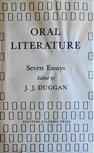 Beispielbild fr Oral Literature. Seven Essays. zum Verkauf von Plurabelle Books Ltd