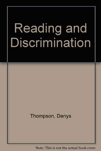 Reading and discrimination (9780701123598) by Denys Thompson