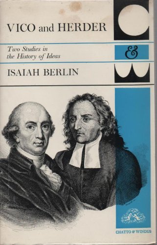 Beispielbild fr Vico and Herder: Two Studies in the History of Ideas zum Verkauf von Anybook.com