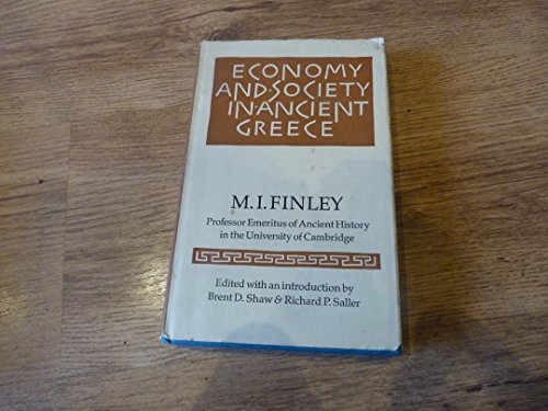 Beispielbild fr Economy and Society in Ancient Greece zum Verkauf von WorldofBooks