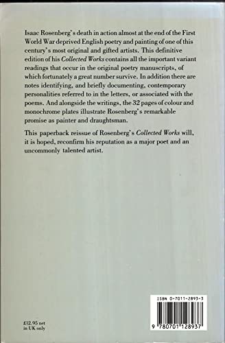 Imagen de archivo de The Collected Works of Isaac Rosenberg a la venta por WorldofBooks