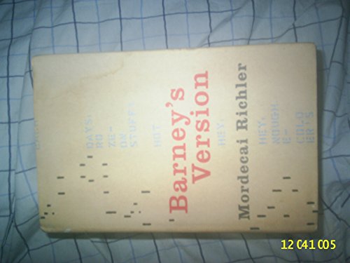 Beispielbild fr Barney's Version: A Novel zum Verkauf von Goldstone Books