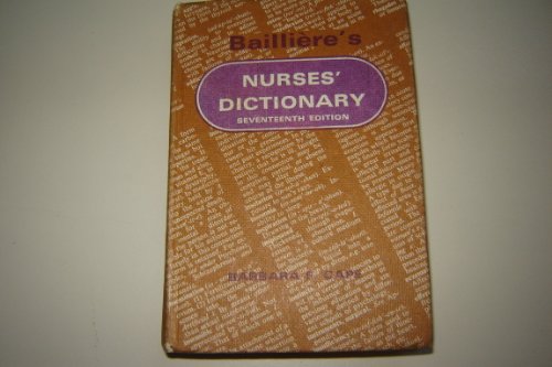 Beispielbild fr Nurses' Dictionary zum Verkauf von WorldofBooks