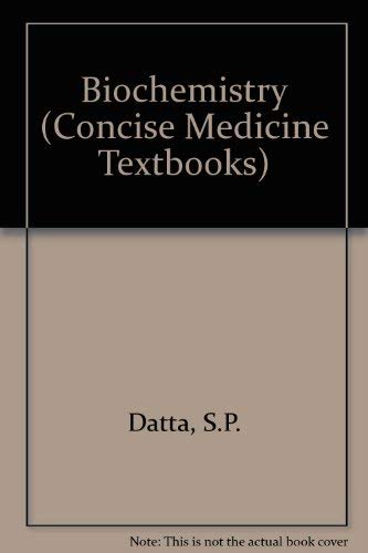 Stock image for Biochemistry (Concise Medicine Textbooks) for sale by AwesomeBooks