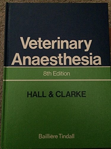 Beispielbild fr Veterinary Anaesthesia zum Verkauf von Anybook.com