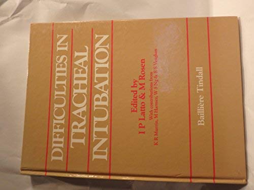 Beispielbild fr Difficulties in Tracheal Intubation zum Verkauf von Anybook.com