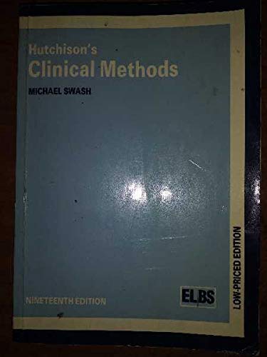 Imagen de archivo de Clinical Methods (HUTCHINSON'S CLINICAL METHODS) a la venta por WorldofBooks