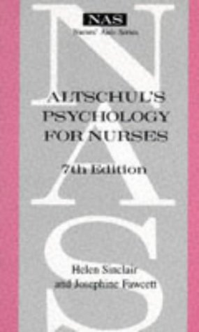 Stock image for Altschul's Psychology for Nurses (Nurses' Aids S.) for sale by WorldofBooks