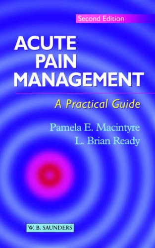 Stock image for Acute Pain Management - A Practical Guide for sale by SecondSale