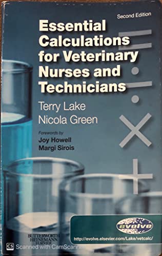 Imagen de archivo de Essential Calculations for Veterinary Nurses and Technicians a la venta por Orion Tech